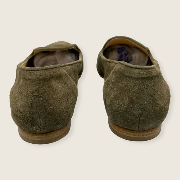 Italeau Italy Teresa Flexlite Green Suede Point Flat Loafers 36.5 6 $269 - Picture 4 of 9